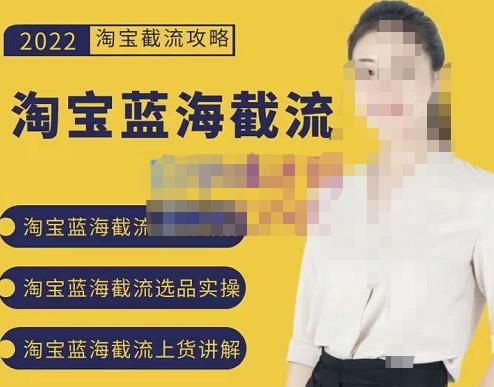 2022淘宝蓝海截流攻略，淘宝蓝海截流选品上货实操讲解聚合网创-网创项目资源站-副业项目-创业项目-搞钱项目聚合网创