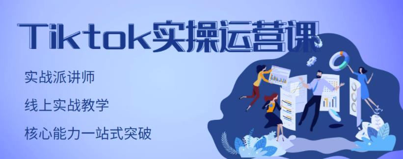TikTok实操运营课，手把手账号实战，适合零基础Tiktok新人聚合网创-网创项目资源站-副业项目-创业项目-搞钱项目聚合网创