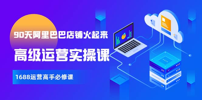 【90天阿里巴巴店铺火起来】高级运营实操课，1688运营高手必修课聚合网创-网创项目资源站-副业项目-创业项目-搞钱项目聚合网创