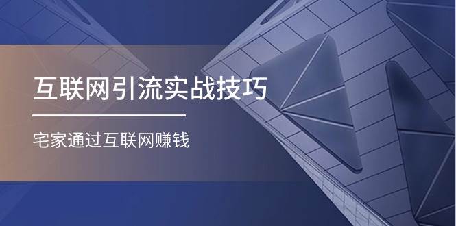 互联网引流实操技巧(适合微商，吸引宝妈)，宅家通过互联网赚钱（17节）聚合网创-网创项目资源站-副业项目-创业项目-搞钱项目聚合网创