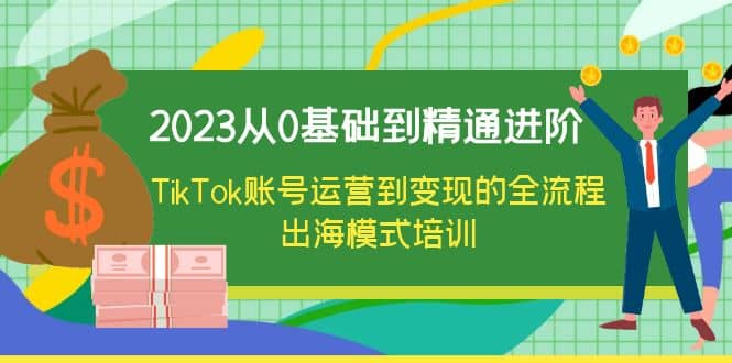 2023从0基础到精通进阶，TikTok账号运营到变现的全流程出海模式培训聚合网创-网创项目资源站-副业项目-创业项目-搞钱项目聚合网创