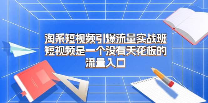 淘系短视频引爆流量实战班，短视频是一个没有天花板的流量入口聚合网创-网创项目资源站-副业项目-创业项目-搞钱项目聚合网创
