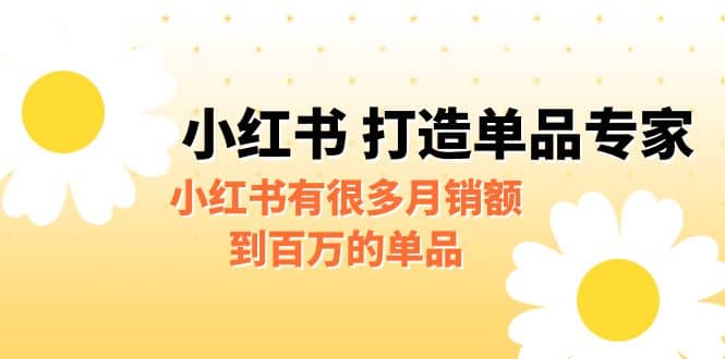 某公众号付费文章《小红书 打造单品专家》小红书有很多月销额到百万的单品聚合网创-网创项目资源站-副业项目-创业项目-搞钱项目聚合网创