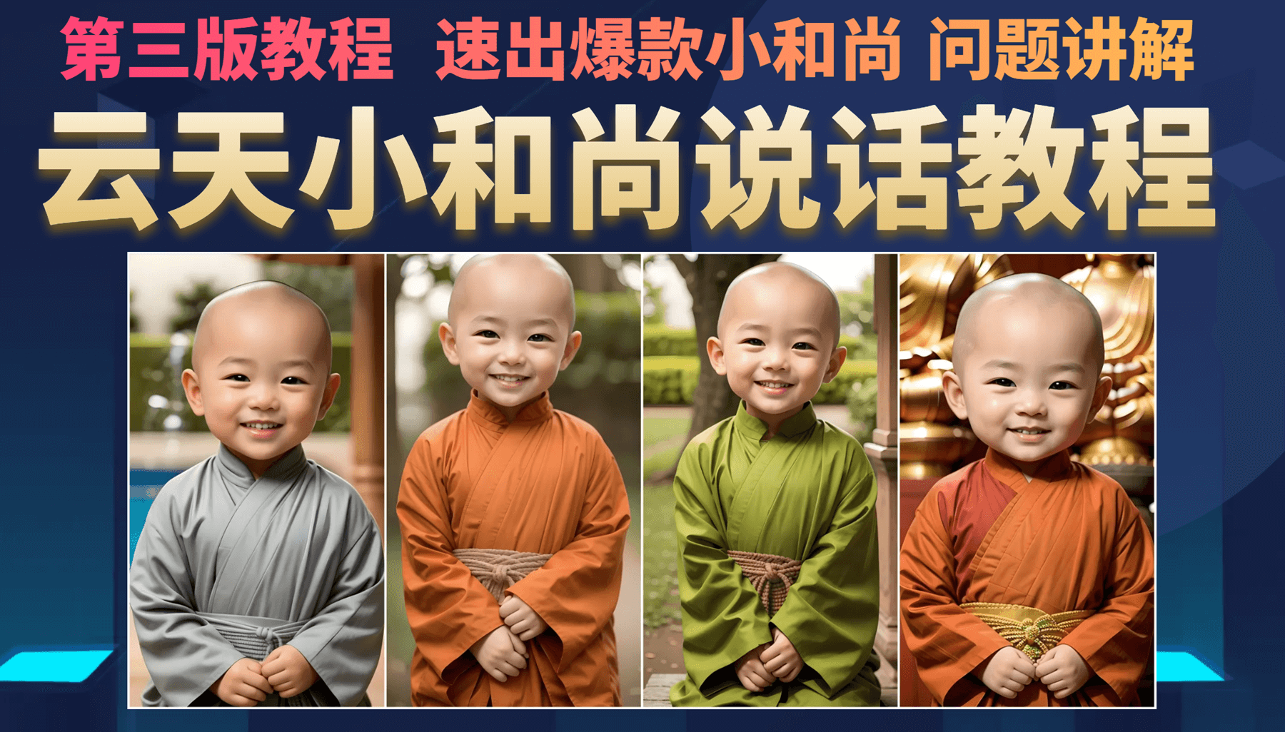 云天小和尚会说话，7天万粉（第3版教程）聚合网创-网创项目资源站-副业项目-创业项目-搞钱项目聚合网创
