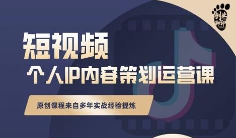 抖音短视频个人ip内容策划实操课，真正做到普通人也能实行落地聚合网创-网创项目资源站-副业项目-创业项目-搞钱项目聚合网创