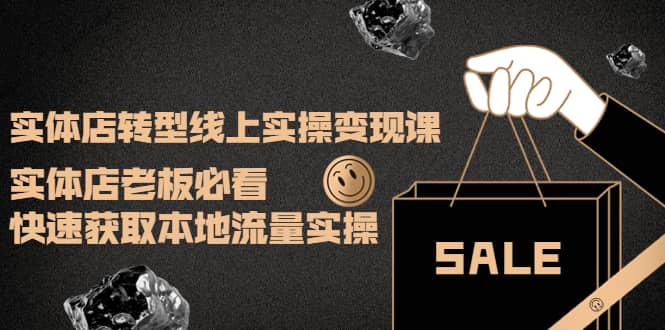 实体店转型线上实操变现课：实体店老板必看，快速获取本地流量实操聚合网创-网创项目资源站-副业项目-创业项目-搞钱项目聚合网创