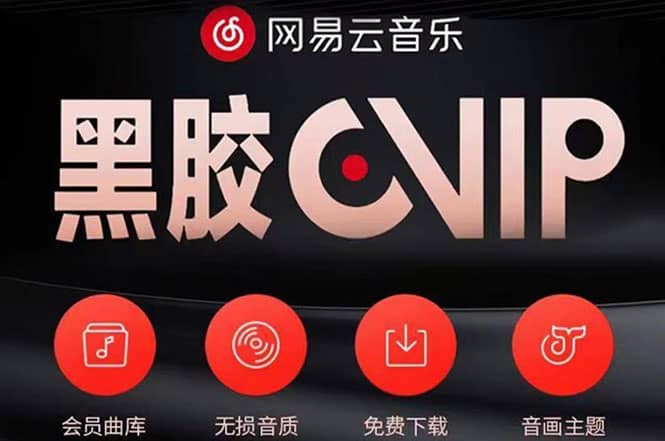 网易云撸黑胶年卡及变现方法，收益可无限放大聚合网创-网创项目资源站-副业项目-创业项目-搞钱项目聚合网创