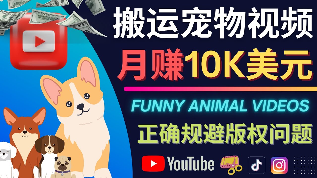 搬运TIKTOK视频到YouTube，并进行二次创作，月赚1万美元以上聚合网创-网创项目资源站-副业项目-创业项目-搞钱项目聚合网创