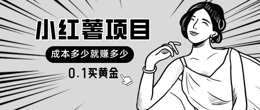小红薯暴力项目，0.1买黄金。操作简单，日入无上限，可无限扩大。聚合网创-网创项目资源站-副业项目-创业项目-搞钱项目聚合网创