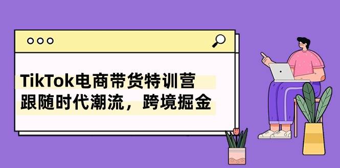 TikTok电商带货特训营，跟随时代潮流，跨境掘金（8节课）聚合网创-网创项目资源站-副业项目-创业项目-搞钱项目聚合网创