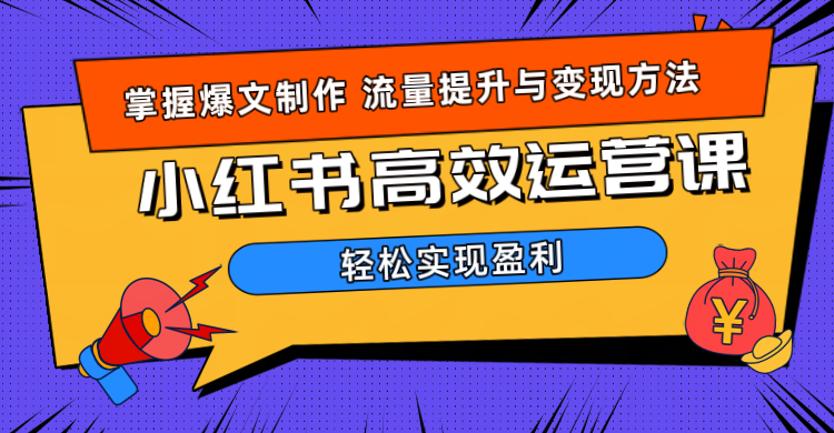 价值980小红书运营操作指南聚合网创-网创项目资源站-副业项目-创业项目-搞钱项目聚合网创