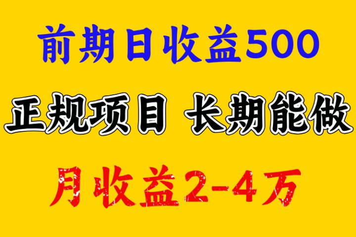 一天收益500+ 上手熟悉后赚的更多，事是做出来的，任何项目只要用心，必有结果聚合网创-网创项目资源站-副业项目-创业项目-搞钱项目聚合网创
