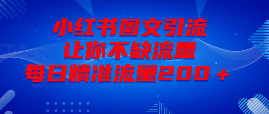 最新！小红书图文引流，全面解析日引300私域流量，是怎样做到的！聚合网创-网创项目资源站-副业项目-创业项目-搞钱项目聚合网创