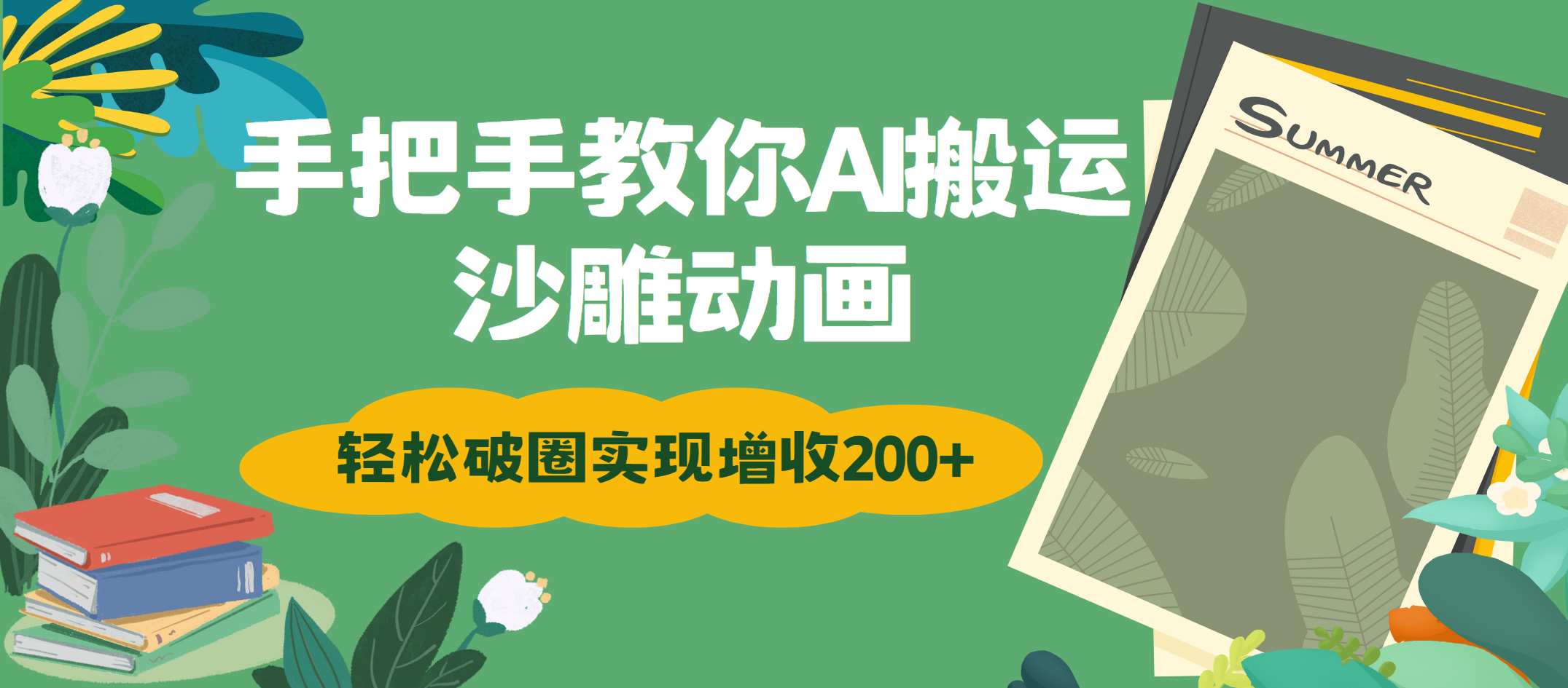 手把手教你用AI搬运沙雕动画轻松破圈实现增收200+聚合网创-网创项目资源站-副业项目-创业项目-搞钱项目聚合网创