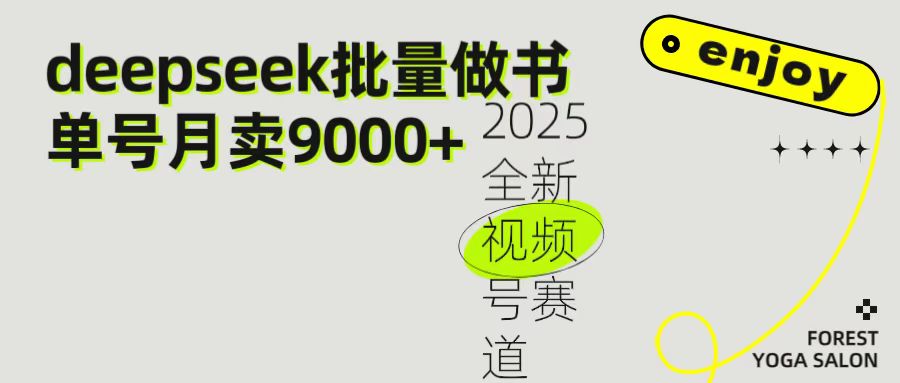 2025最新视频号项目 如何用Deepseek快速批量制作书单号 日入1000＋聚合网创-网创项目资源站-副业项目-创业项目-搞钱项目聚合网创